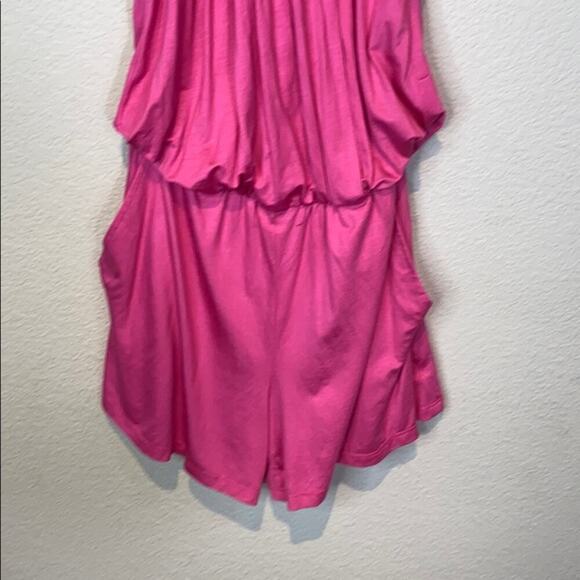 Trina Turk Nob Hill Halter Sleeveless Romper Cactus Flower Pink Size XS - Picture 6 of 12